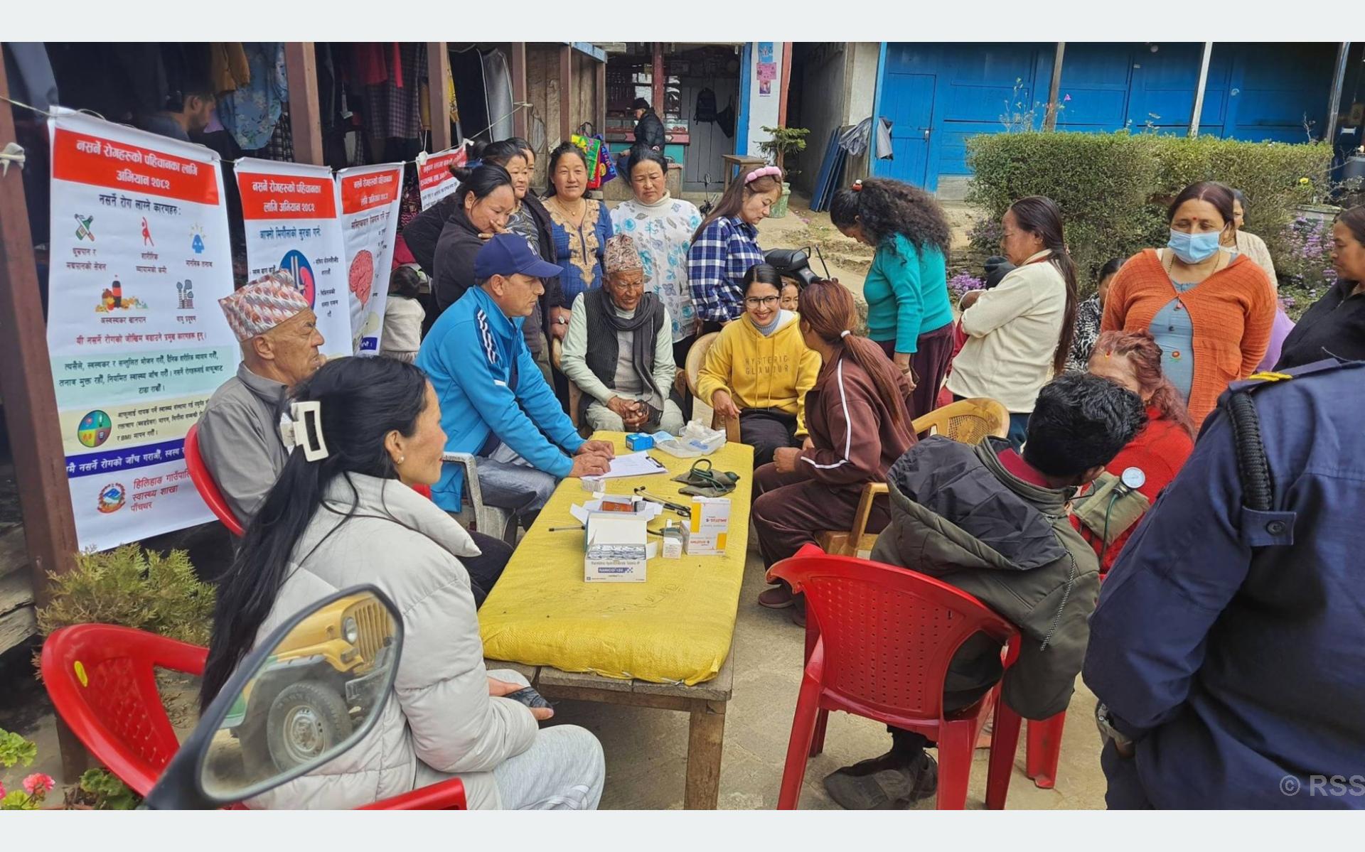 हिलिहाङमा मधुमेह, उच्च रक्तचाप र मिर्गौलाको समस्या उच्च